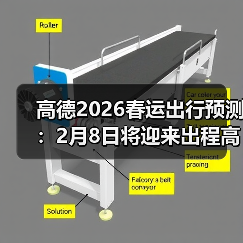 高德2026春运出行预测:2月8日将迎来出程高峰,建议错峰出行(图4) 高德2026春运出行预测:2月8日将迎来出程高峰,建议错峰出行(图4)