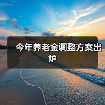 今年养老金调整方案出炉(图1) 今年养老金调整方案出炉(图1)