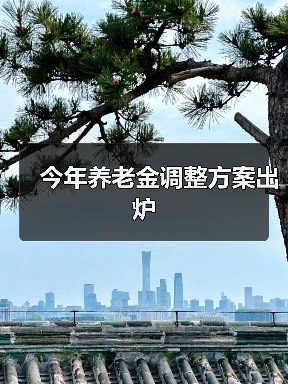 今年养老金调整方案出炉(图4) 今年养老金调整方案出炉(图4)