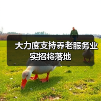 大力度支持养老服务业实招将落地(图2) 大力度支持养老服务业实招将落地(图2)