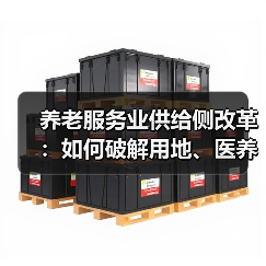 养老服务业供给侧改革:如何破解用地、医养融合与社会资本难题?(图3) 养老服务业供给侧改革:如何破解用地、医养融合与社会资本难题?(图3)