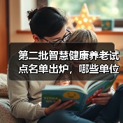 第二批智慧健康养老试点名单出炉，哪些单位入选？（图2）