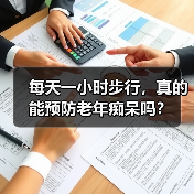 每天一小时步行，真的能预防老年痴呆吗？（图1）