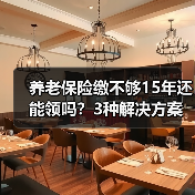 养老保险缴不够15年还能领吗?3种解决方案(图3) 养老保险缴不够15年还能领吗?3种解决方案(图3)