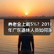养老金上调5%?2018年广东退休人员如何涨?(图3) 养老金上调5%?2018年广东退休人员如何涨?(图3)