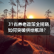 31省养老政策全揭晓,如何突破供给瓶颈?(图4) 31省养老政策全揭晓,如何突破供给瓶颈?(图4)
