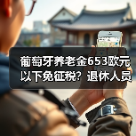 葡萄牙养老金653欧元以下免征税？退休人员如何受益？（图1）