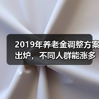 2019年养老金调整方案出炉，不同人群能涨多少钱？（图3）