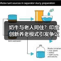 奶牛与老人同住?印度创新养老模式引发争议(图4) 奶牛与老人同住?印度创新养老模式引发争议(图4)