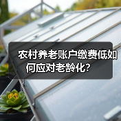 农村养老账户缴费低如何应对老龄化?(图3) 农村养老账户缴费低如何应对老龄化?(图3)