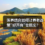 医养结合如何让养老政策 医养结合如何让养老政策
