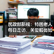 民政部新规:特困老人每日走访,关爱服务如何保障?(图2) 民政部新规:特困老人每日走访,关爱服务如何保障?(图2)