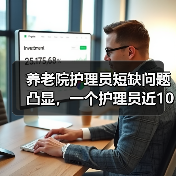 养老院护理员短缺问题凸显，一个护理员近10位老人（图1）
