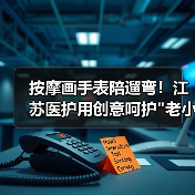 按摩画手表陪遛弯！江苏医护用创意呵护